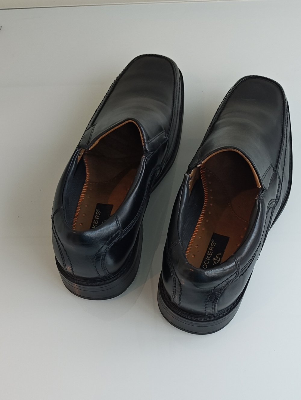 Dockers Black Leather Slip-On Dress Loafers